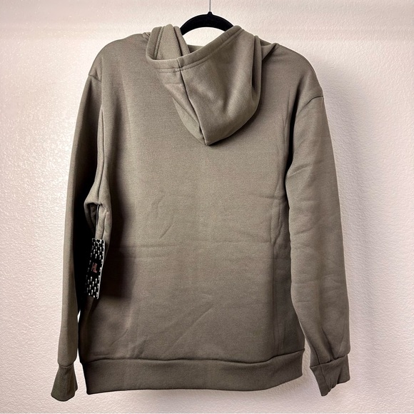 Olive Green NWT Hooded Zipper Jacket with Front Pockets - Picture 2 of 4